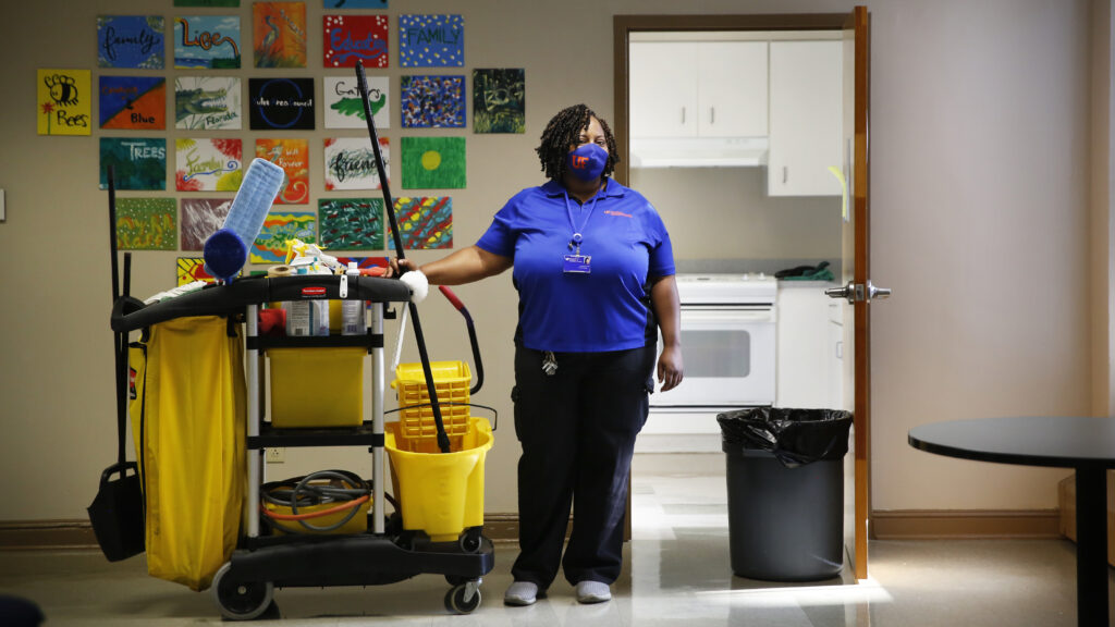 Cleaning A College In A Pandemic 'Without Us This Campus Shuts Down