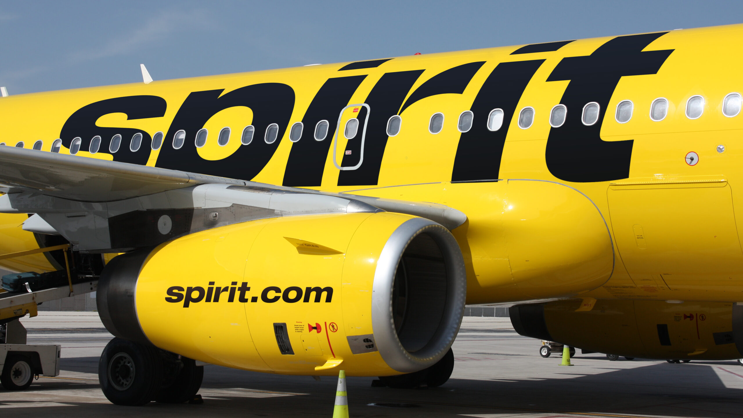 The brakes on a Spirit Airlines plane caught fire after landing in