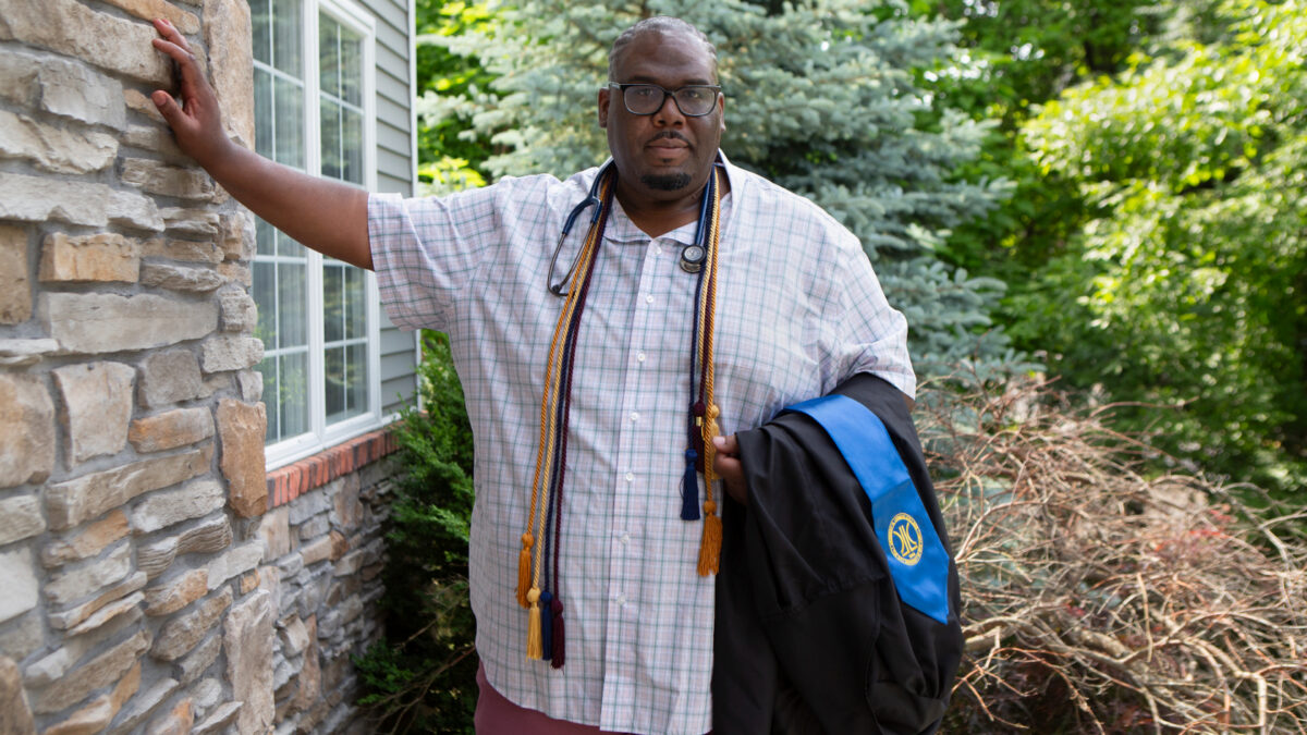 Benjamin Pinckney has spent most of his career working for New York City’s Department of Sanitation. But he has dreamed of becoming a physician assistant since he was treated for gunshot wounds at a Jacksonville, Florida, hospital in 1999. He shared his concerns about the new loan borrowing limits at his Upper Marlboro home.