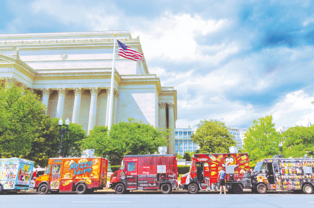 Unlicensed food trucks have taken over the National Mall