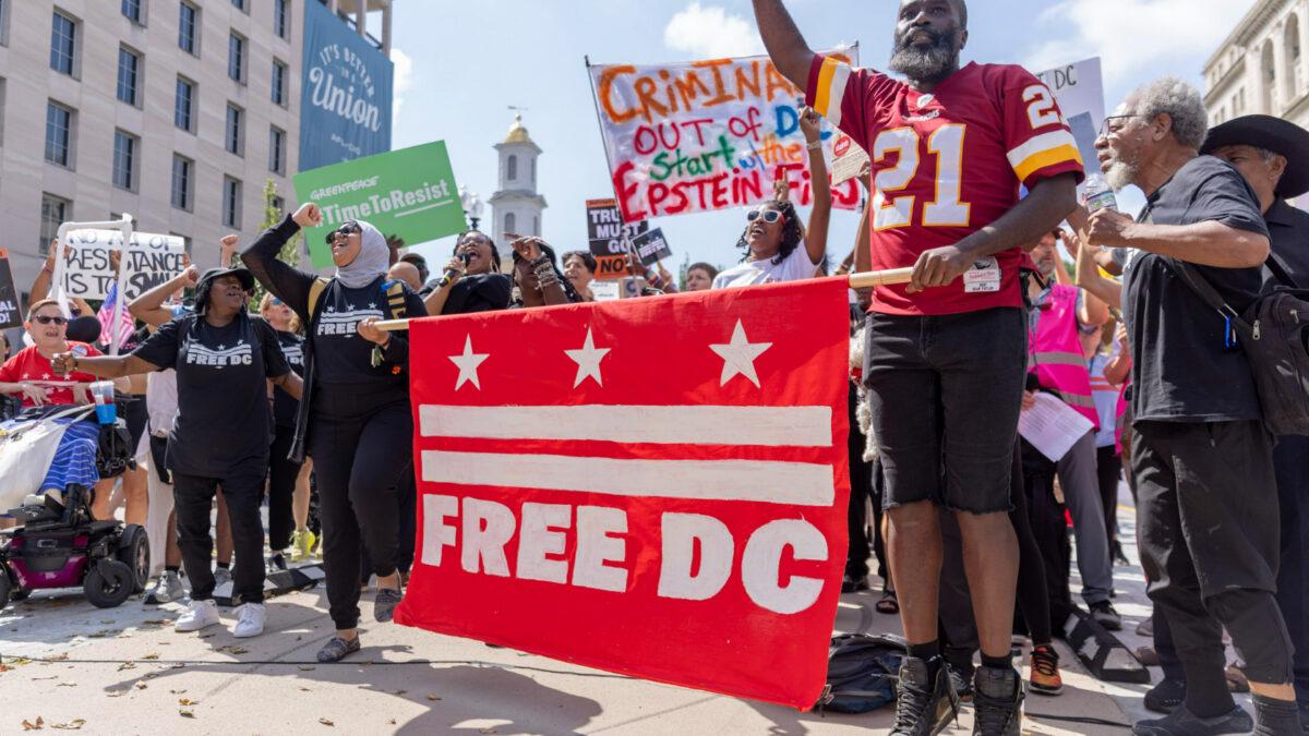 Free D.C. rally on August 11, 2025.